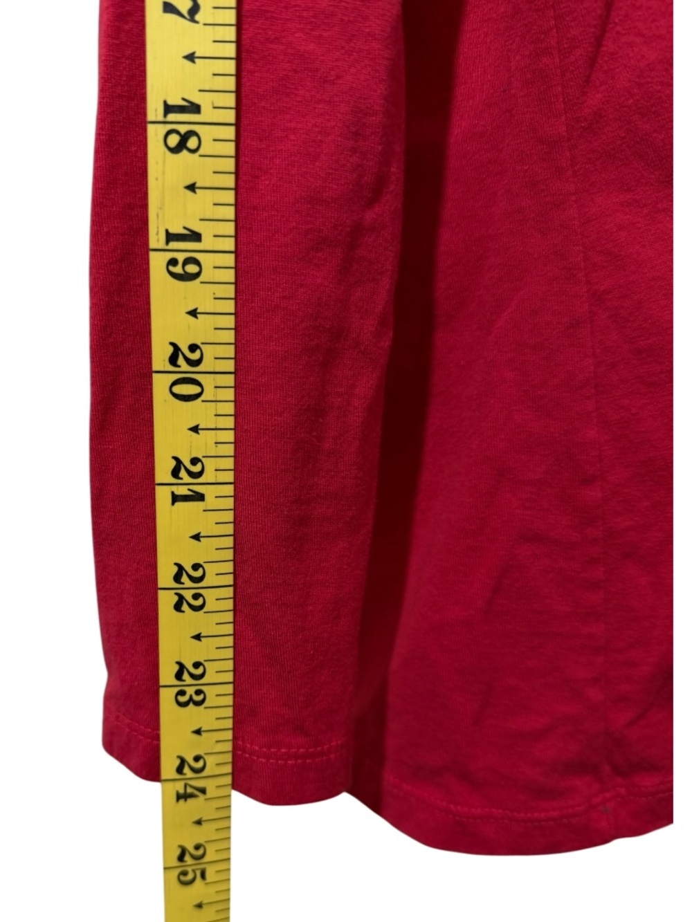 Hanes Women's Long-Sleeve Crewneck Top - Red - Picture 5 of 10